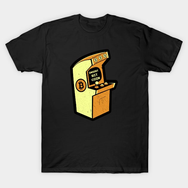 bitcoin arcade video game T-Shirt by walterorlandi